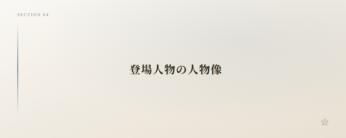 登場人物の人物像