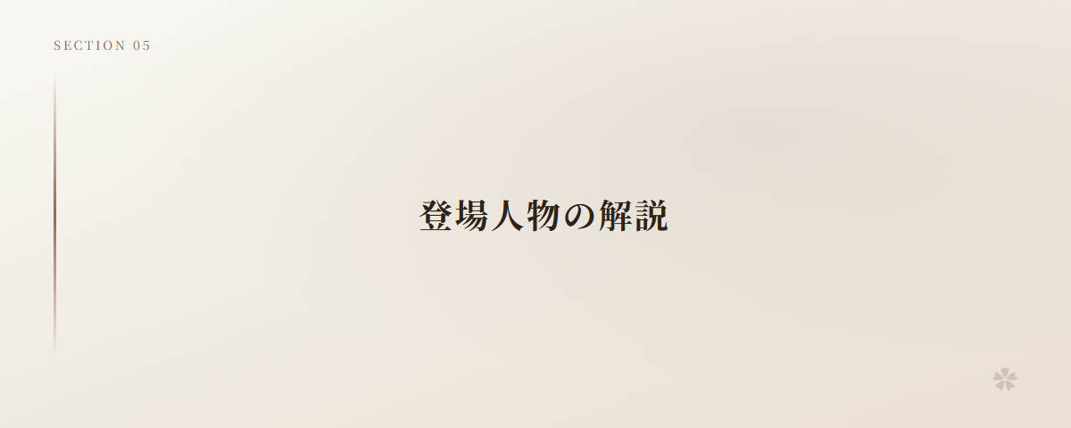 登場人物の解説