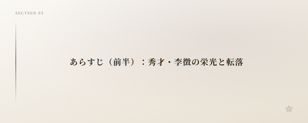 あらすじ(前半):秀才・李徴の栄光と転落